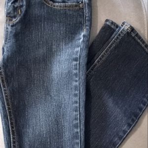 Girls Bootcut Dark Denim Jeans w/Adjustable Waist